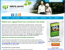 Tablet Screenshot of elderlyparentresources.com